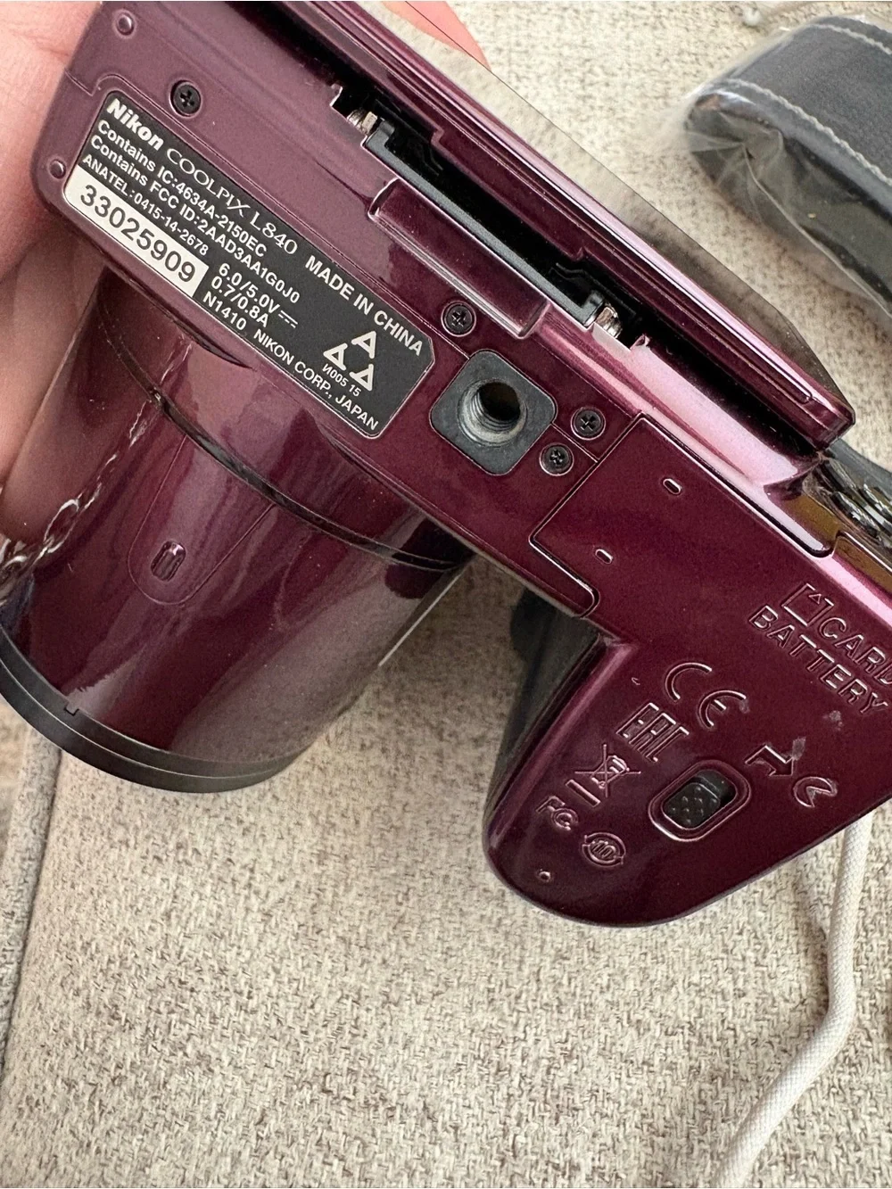 Nikon COOLPIX L840 16MP Digital Camera 38x Optical Zoom Plum Purple w/ Box